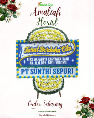 Papan Bunga Duka di Cikedal